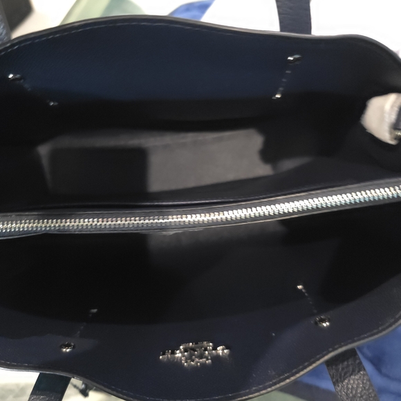 Coach Blue Leather Ombre Satchel - Picture 6 of 9